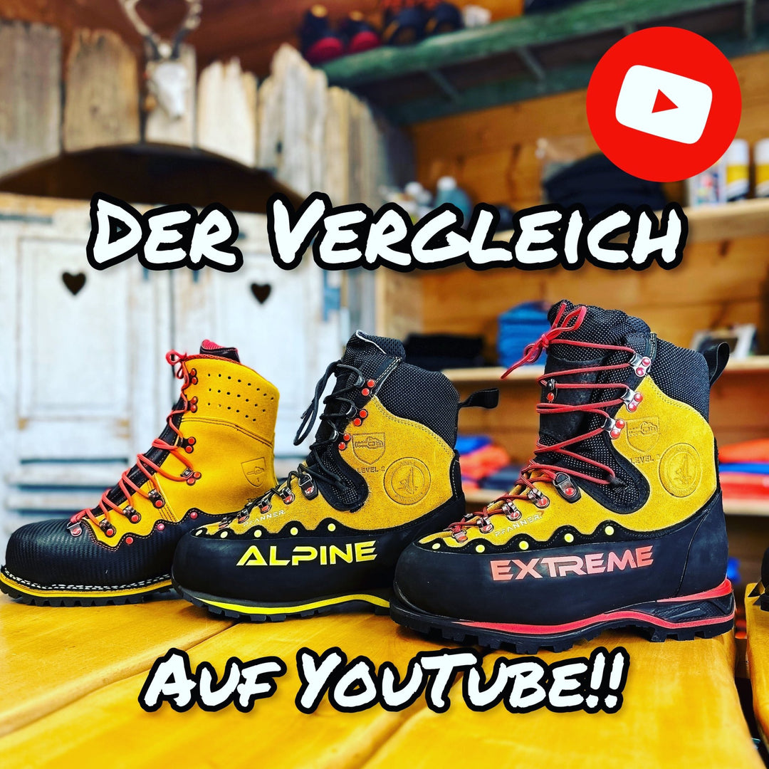 Confronto Zugspitze Alpine, Zugspitze Extreme e Tirol Gladiator le nuove scarpe antitaglio.