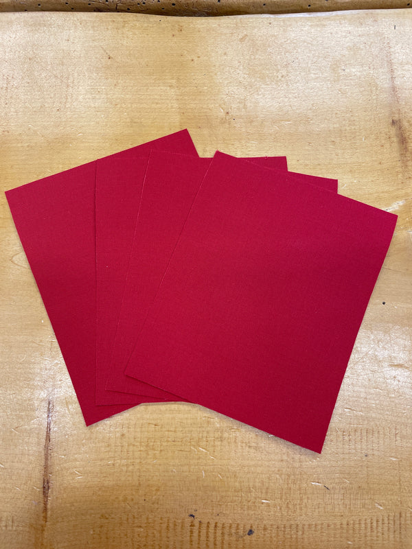 Flickstoff-Textilbogen Thermo Rot