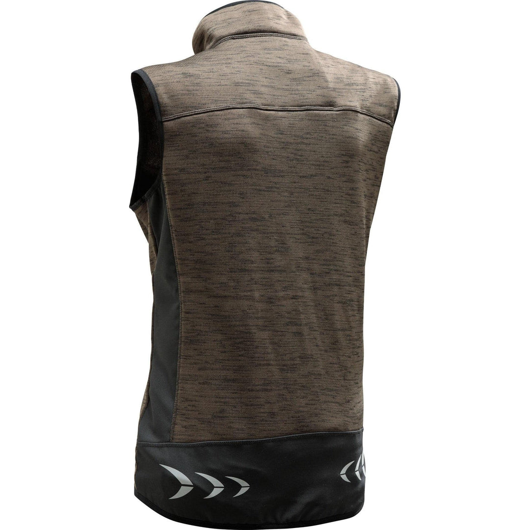Outdoor Weste Braun von hinten