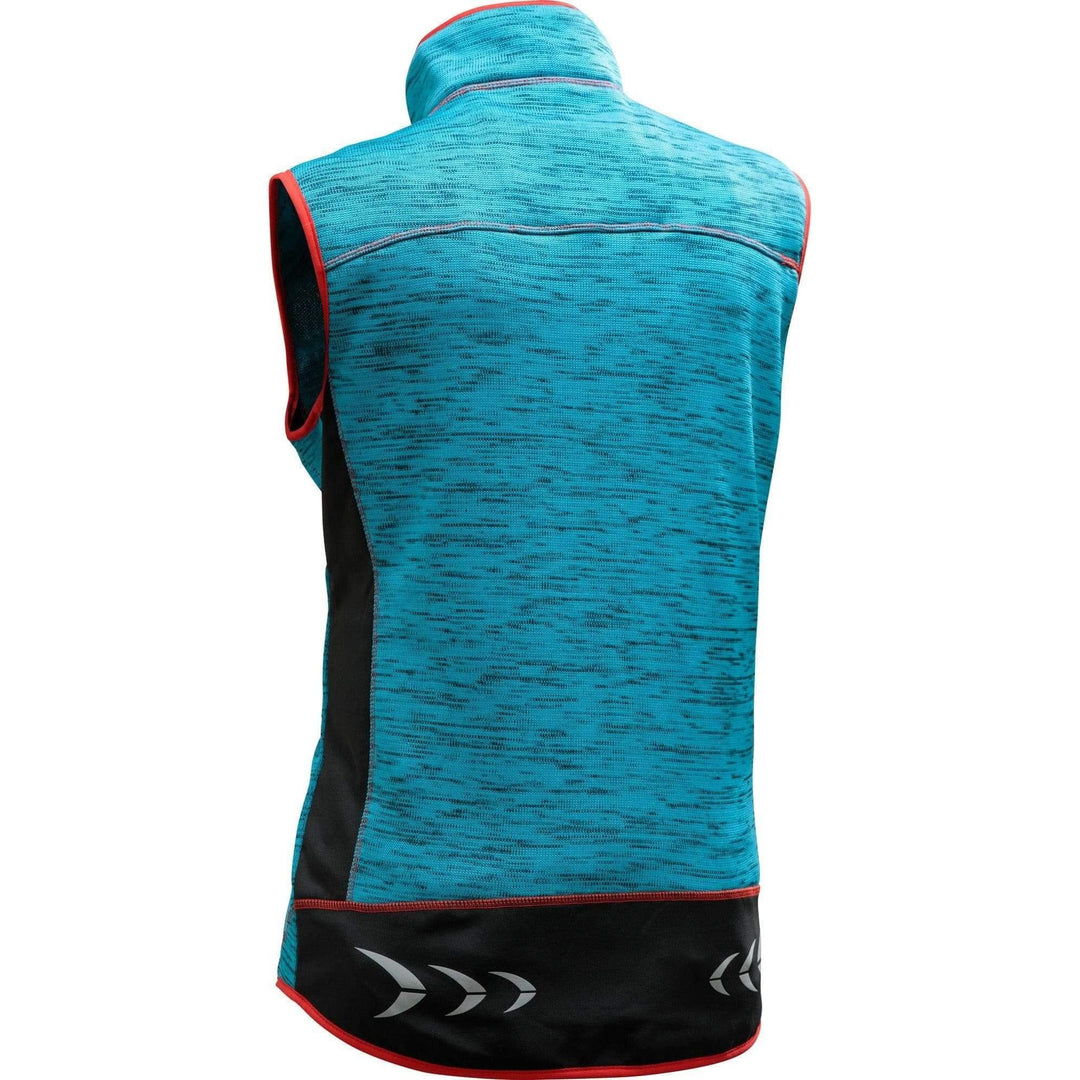 Outdoorweste von hinten in Blau